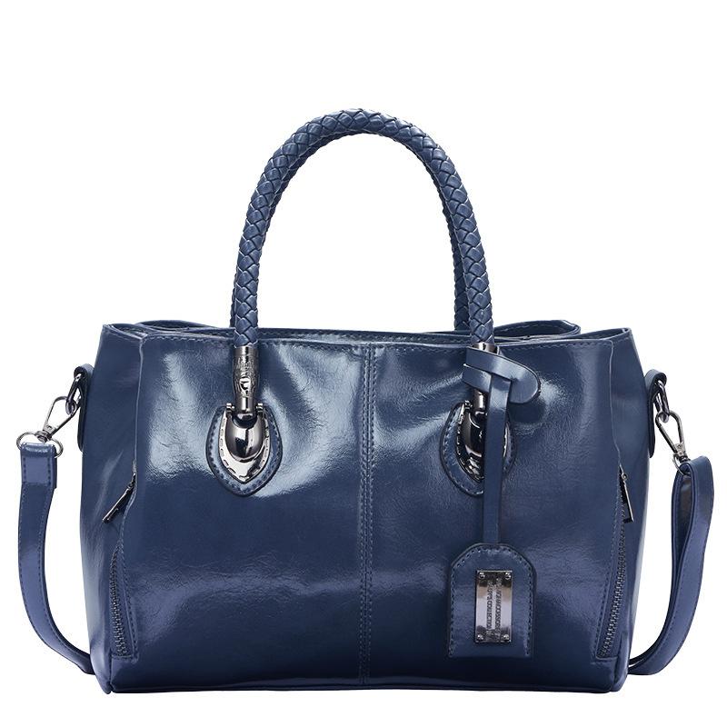 Luxury Soft Leather High-capacity Handbag for