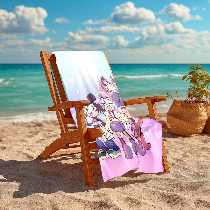 1pc Magical Friendship Adventure Microfiber Beach Towels Quick Dry Towel Sand Beach Towels Pool for Travel Swim Pool. S072101193