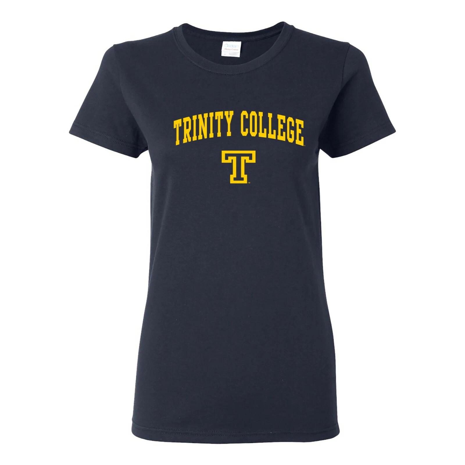 Trinity College Bantams Arch Logo Womens T-Shirt - Navy S