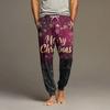 Men's Drawstring Pocket Cuffed Casual Pants Home Sleep Pants