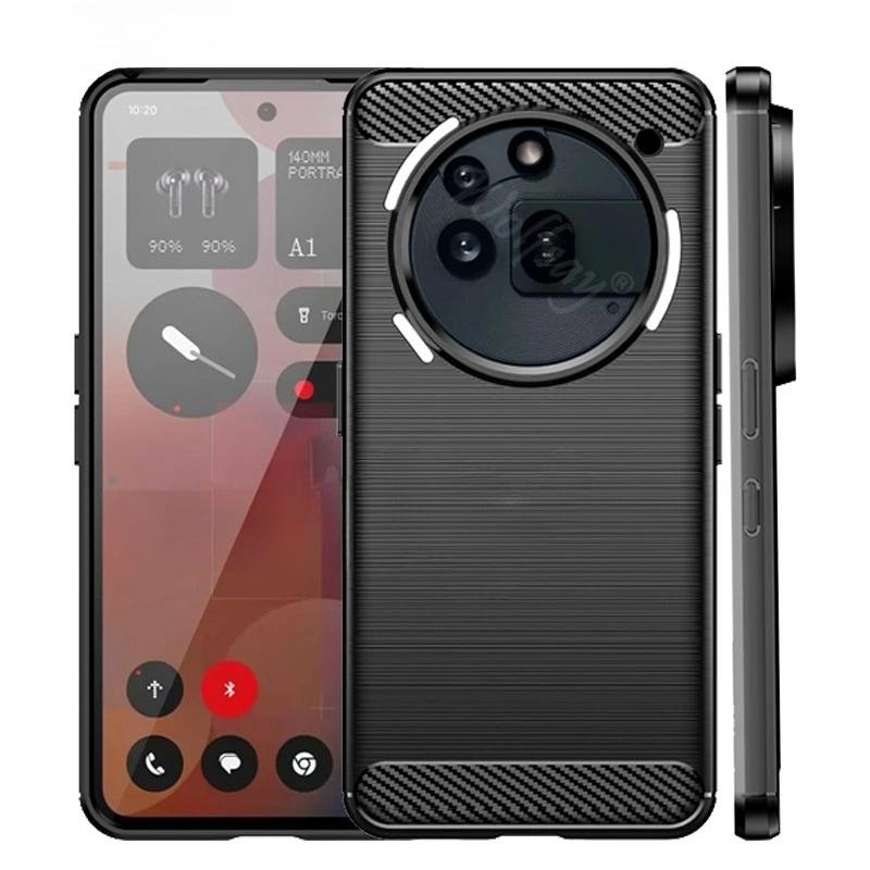 For Nothing Phone 3a Pro Case Anti-knock Silicone Carbon Fiber Cover For Nothing Phone 3a Pro Case For Nothing Phone 3a Pro Case