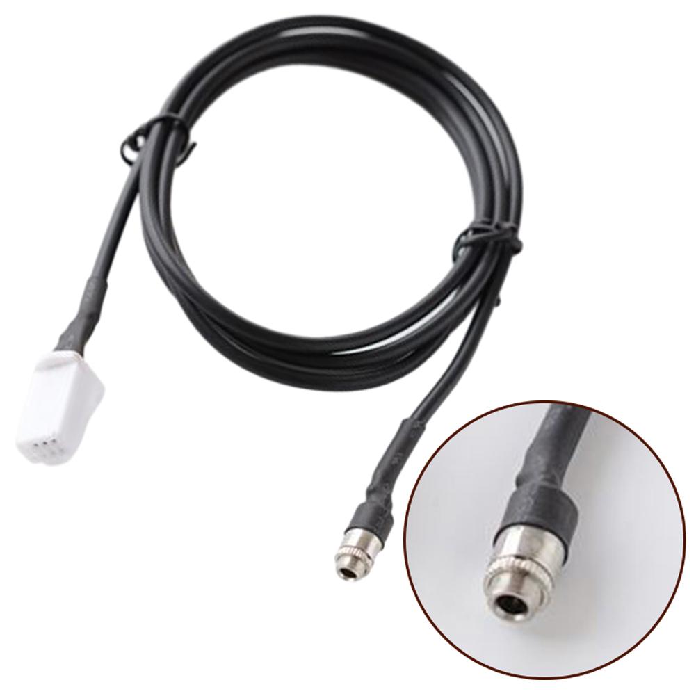 Automotive 8Pin AUX Audio Input Media Data Cable Adapter Compatible with For Suzuki HRV and For Forester Radios