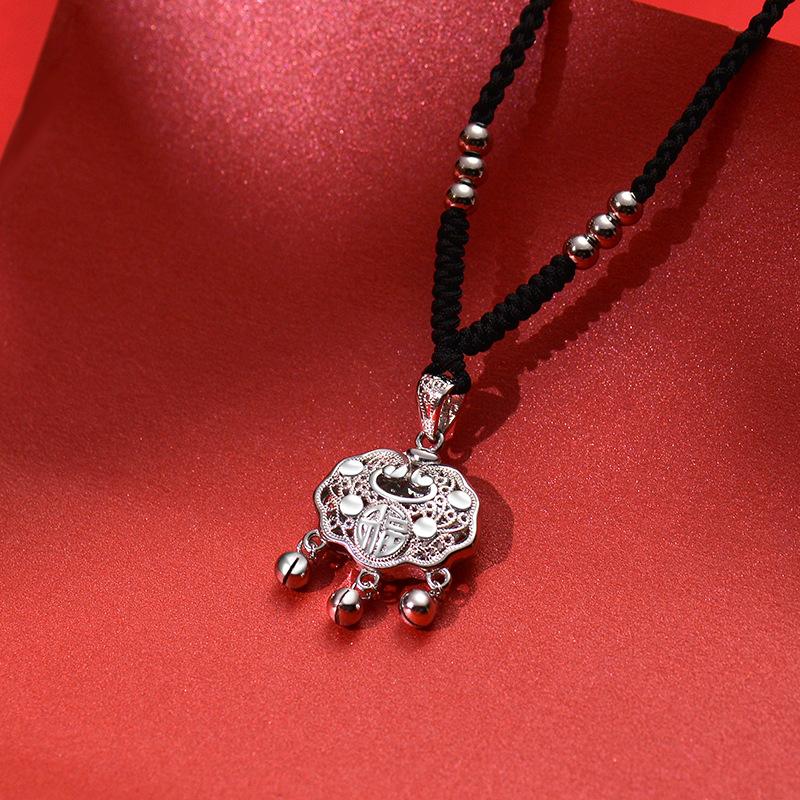 

Новое женское ожерелье с замком безопасности в китайском стиле с кисточками, легкое, роскошное, нишевое, чувство моды