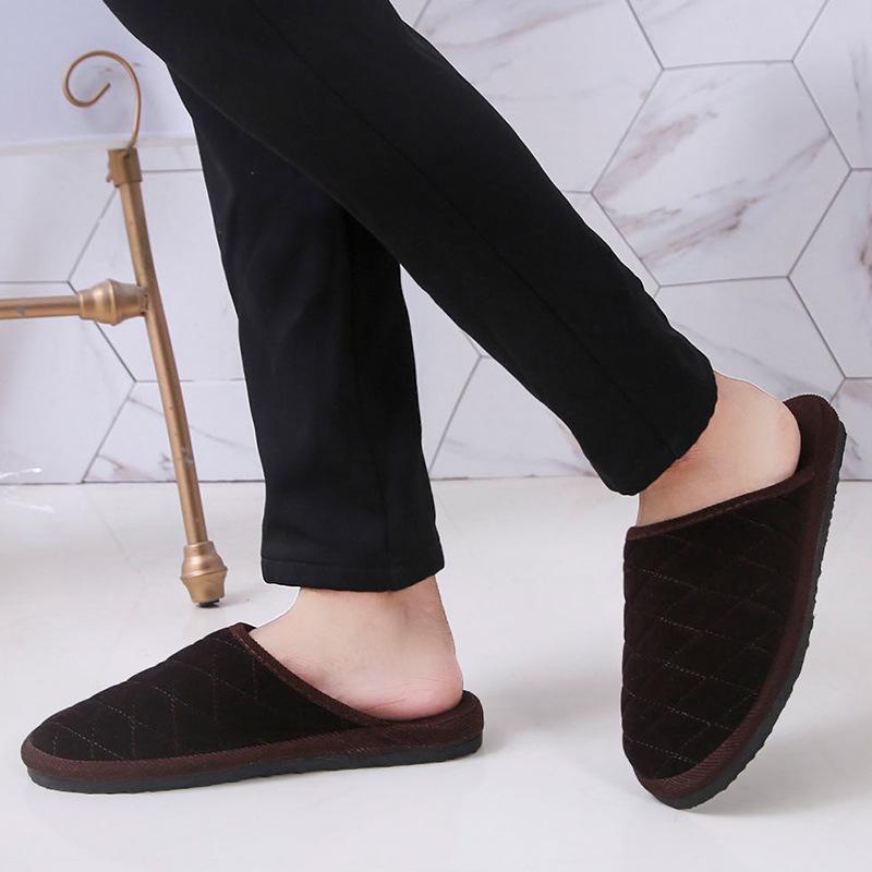 Non-Slip Foam Sole Cotton Slippers for Men & Women - Warm, Silent, and Ideal for Home or Guest Use In Spring, Autumn, and Winter