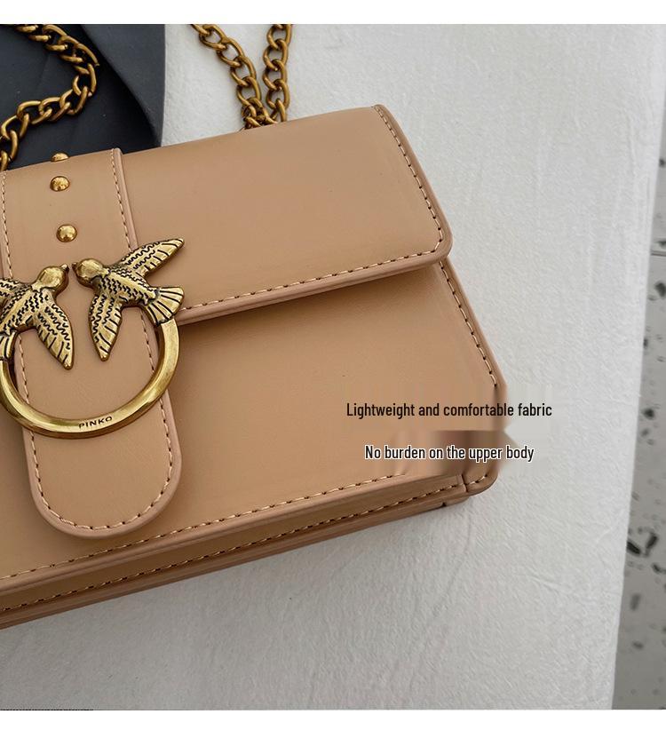 Damen 2024 Crossbody-Kettentasche - Stilvolles koreanisches kleines quadratisches Design