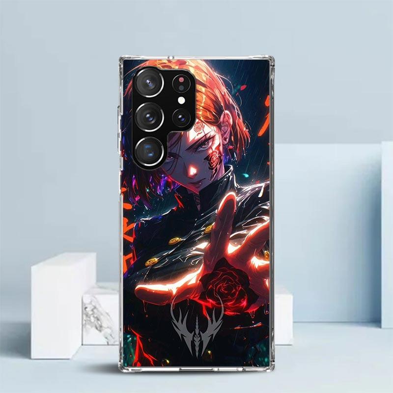 Kaisen J-Jujutsu Kugisaki Nobara Phone Case For Samsung Galaxy S24 S25 Edge S26 Ultra S22 S23 Plus S21 + S20 FE Soft TPU Back Co