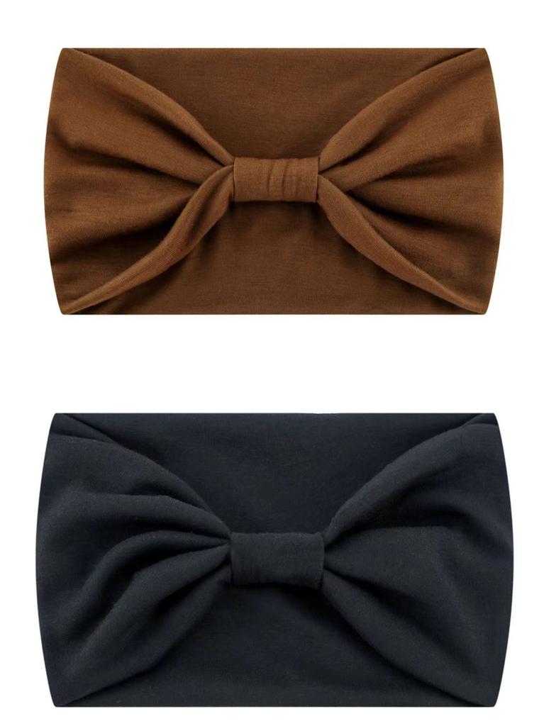 Solid Wide Headband Women Hair Accessories Bowknot Turbans Head Band Wash Face Make-up Sports Running Yoga Headbands