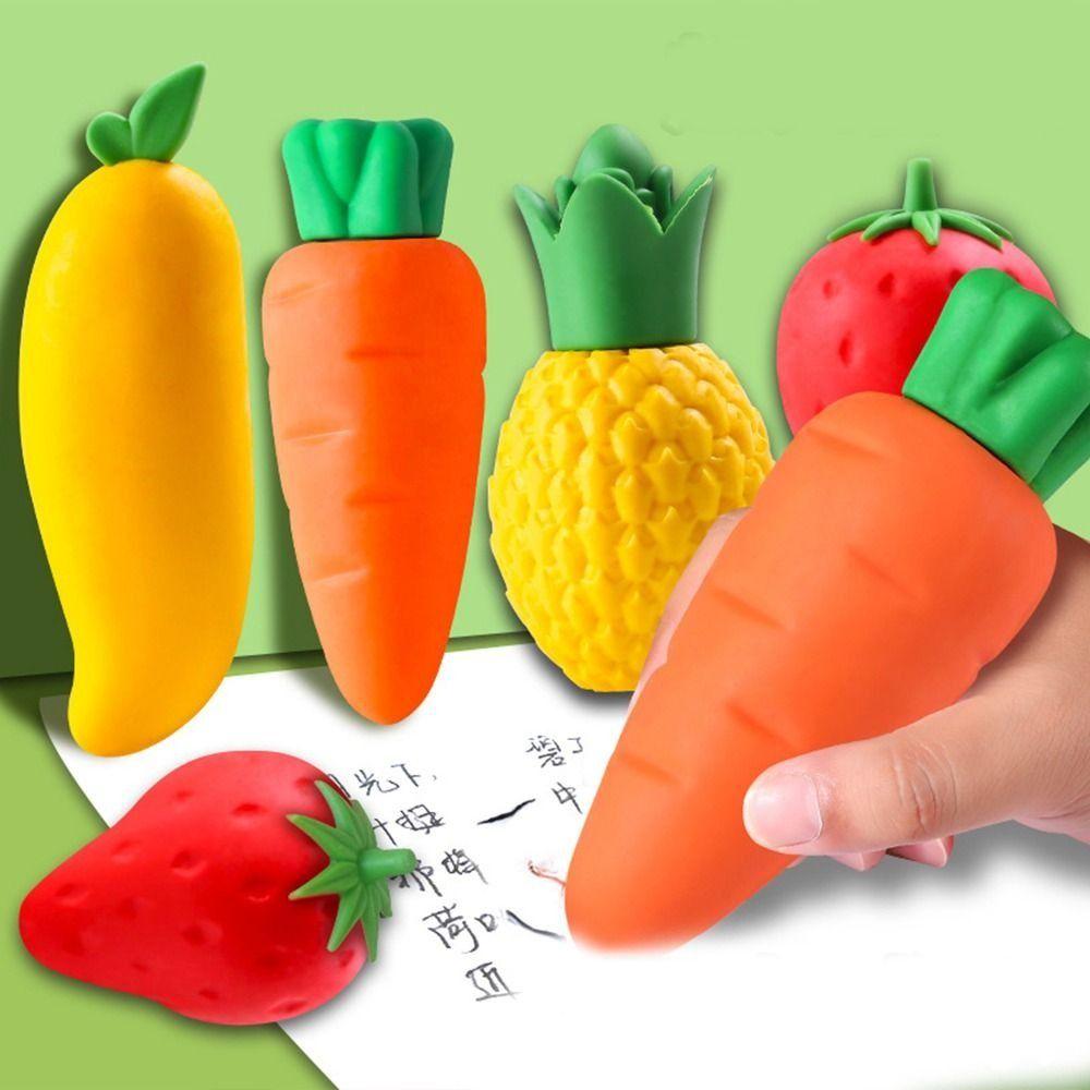 Office Supplies Soft Pencil Erasers Correction Supplies Big Fruit Erasers Students Stationery