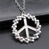 Nieuwe Mode Vredessymbool Hangers Ketting Sieraden Cadeau Vredesteken Duif Ketting Voor Vrouwen
