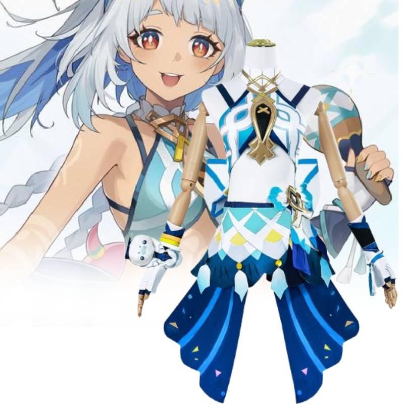 Adorable Marani Cosplay Costume For Genshin Impact Featuring Cute Fresh Style And Accessory Set