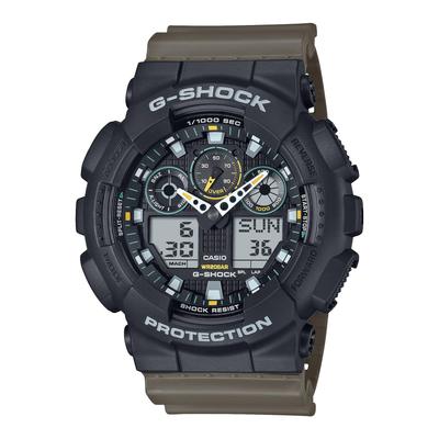 Casio G-Shock Herrenuhr GA-100TU-1A3JF, olivgrün, zweifarbig, Utility-Serie [Japan Authentic]