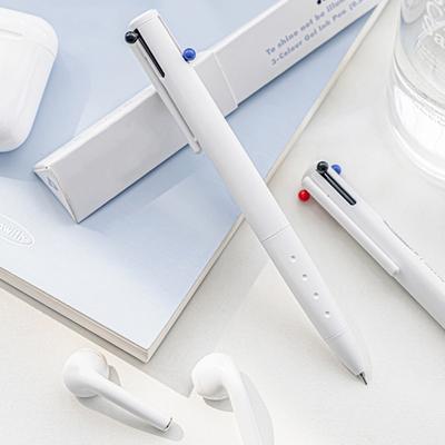 Gel Pen Bright Color 0.5mm Nib Detachable Smooth Writing Comfortable Grip Widely Used Plastic Press Type Ballpoint Pen Stationery Gift Office Supplies