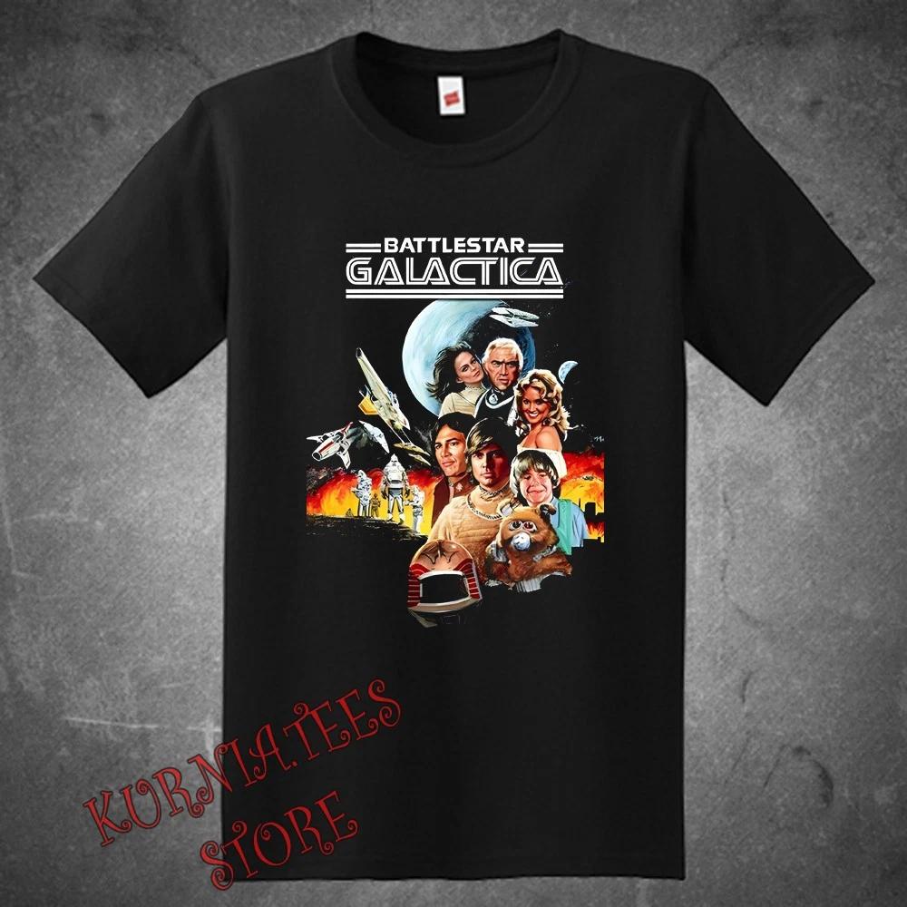 Battlestar Galactica Sci-Fi Movie TV Show Men s Black Size S to 5XL XS