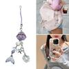 Elegant Mermaids Hanging Charm Multipurpose Phone Strap Practical Key Holder Accessory Bag Decoration for Trendy Women