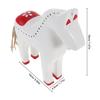 Wood Carved Horse Desktop Decor Rustic Chinese Zodiac 2026 New Year Animal Sculpture Feng Shui Lucky Horse Ornament