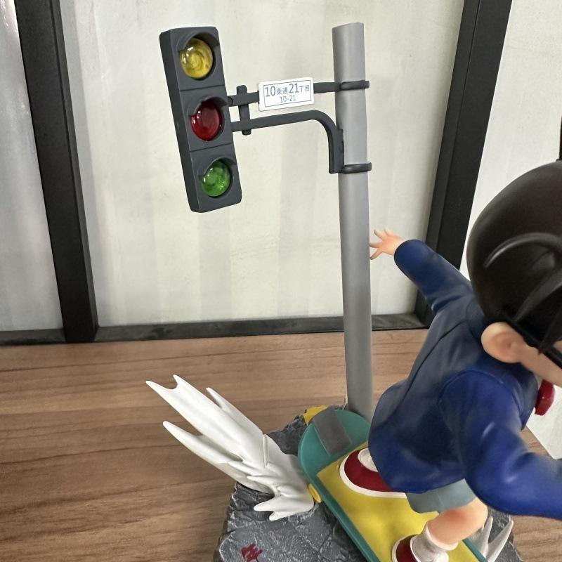 Detektivní anime figurka Edogawa Konan Skate Akční figurka PVC Socha Model dekorace Hračka pro děti Dárek