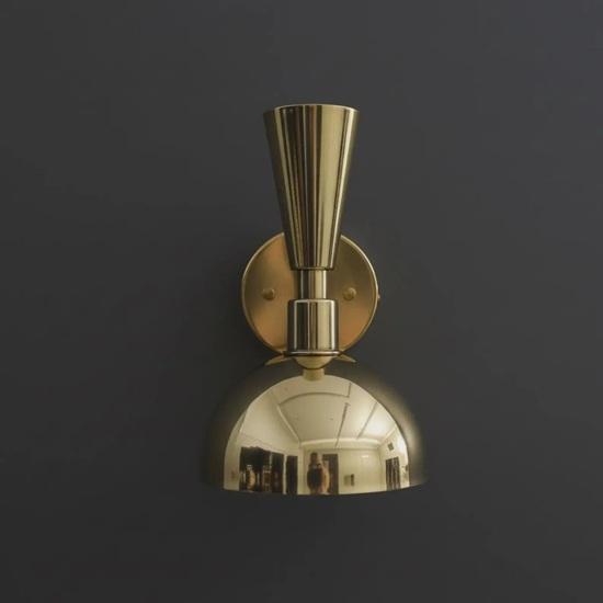 26,67 cm Italienische Messing Wandleuchte Mid-Century Modern Beleuchtung Geschenk Dekorationsartikel