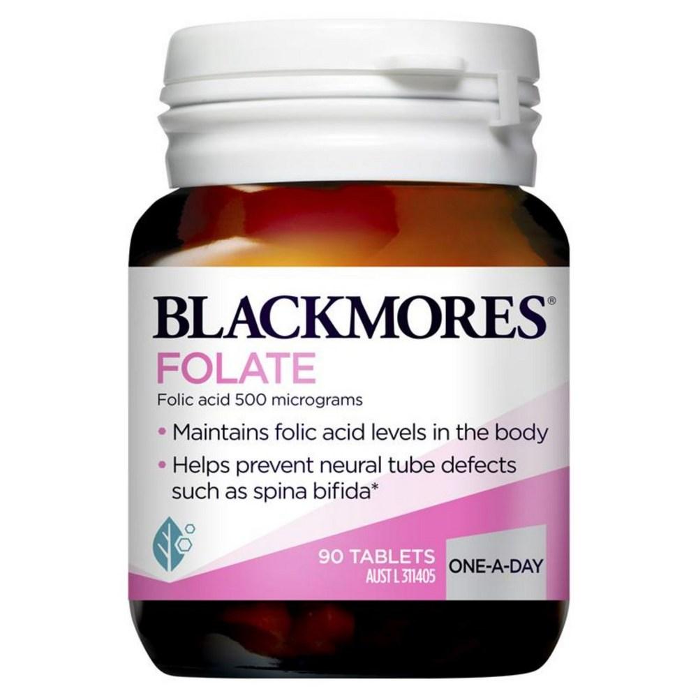 Blackmores Folic Acid 500mcg Tablets 90 Tablets 1 Pcs