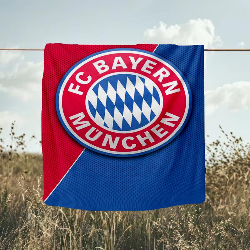 1PC FC Bayern München Printed Soft Flannel Blanket Throw for Adult Bedroom Living Room Sofa Camping Travel Fan Gifts Christmas Gifts