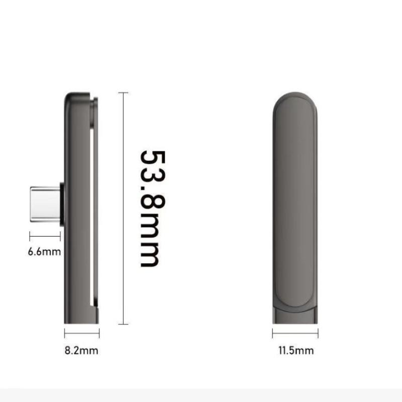 240W Type C To Type C 2-in-1 Fast Charging Data Adapter With Phone Stand Function Foldable Phone Charging Bracket Adapter