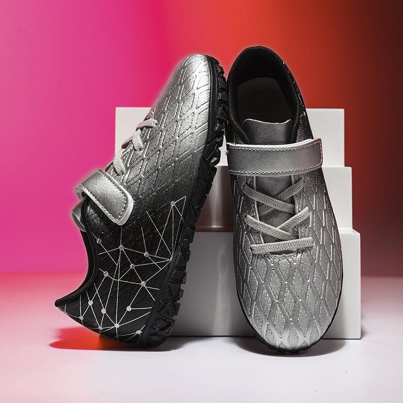 Football Shoes Shattered Nails Spikes Youth Velcro Children's Elementary School Sports Training Competition Shoes