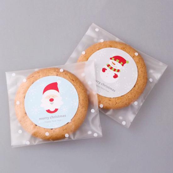 100Pcs Self Adhesive Christmas DIY Cellophane Party Treat Cooky Candy Gift Bags