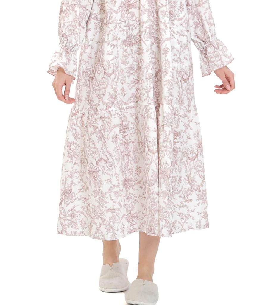 Narue Cotton Double Gauze Toile De Jouy Night Dress