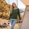 Women's Striped Knit Pullover Sweater Loose Fit Long Sleeve Casual Top