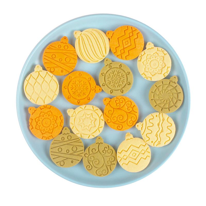 10Pcs 3D Christmas Cookie Cutters Biscuit Mold Cookie Mould Stamp Xmas  Year Party Decor Baking Tools