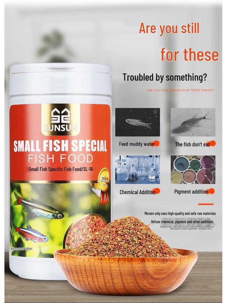 SL-13 až SL-24: Speciální malé krmivo pro ryby