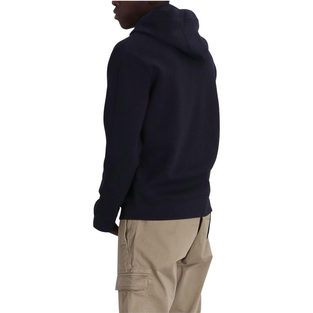 Emporio Armani SS23 Solid Color Logo Embroidered Hooded Jacket Men jackets Navy-Blue 8N1ML61JHSZ0920