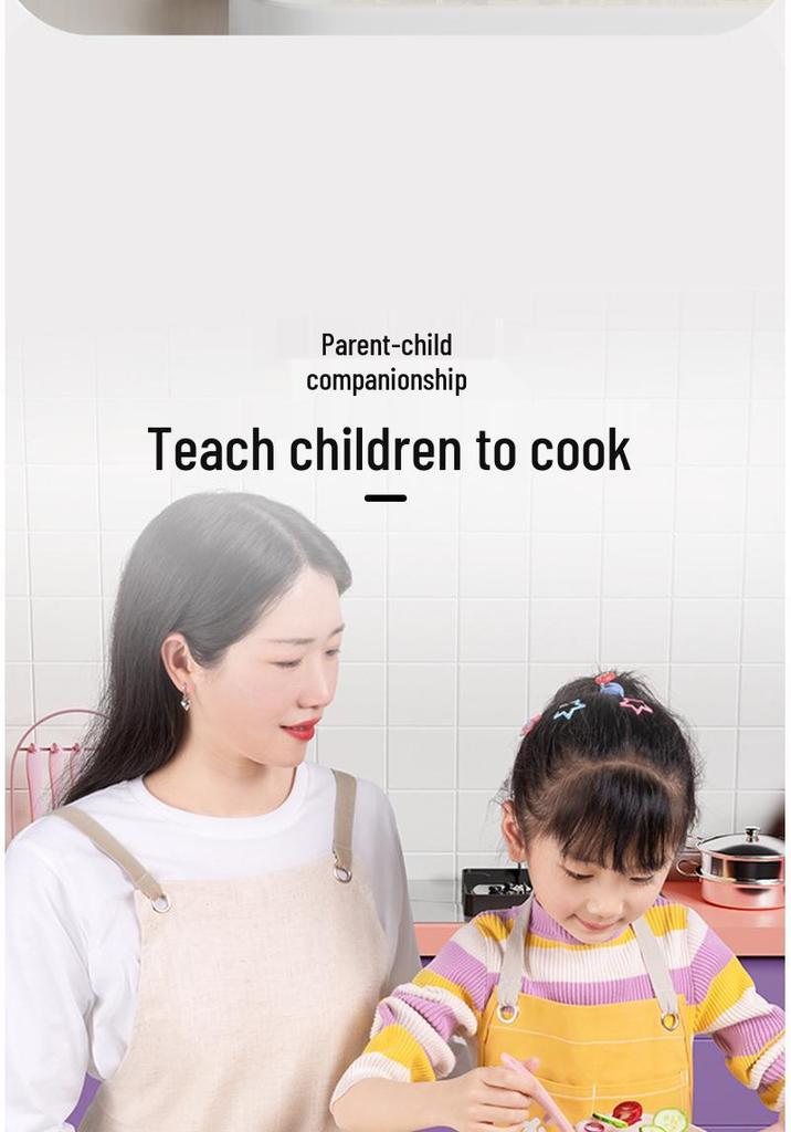 Mini Kitchen Set: Real Cooking & Eating Educational Toy for Boys & Girls - Perfect Children's Day Gift