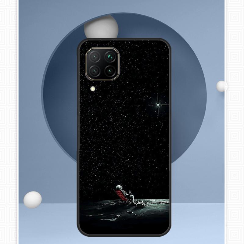 

Moon Stars Space Astronaut For Huawei Nova Y91 Y60 Y70 Y72 Y90 Y61 12s 12i 11i 8i 10 9 SE P20 P40 Lite P30 P60 Pro Case Huawei P60 Pro