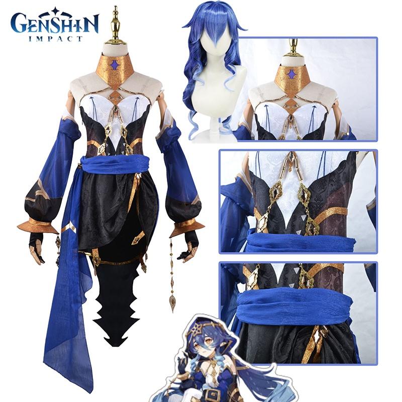Layla Genshin Impact Cosplay Costume Wig Shoes Adult Halloween Carnival Party