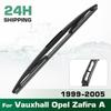 Rear Windshield Wipers Blades,Premium All-Season Wiper Blades Replacement For Vauxhall Opel Zafira A 1999-2005
