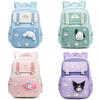 Sanrio Cinnamoroll Dětský batoh pro dívky na základní škole z lehkého oxfordského materiálu s kresleným designem pro školní použití