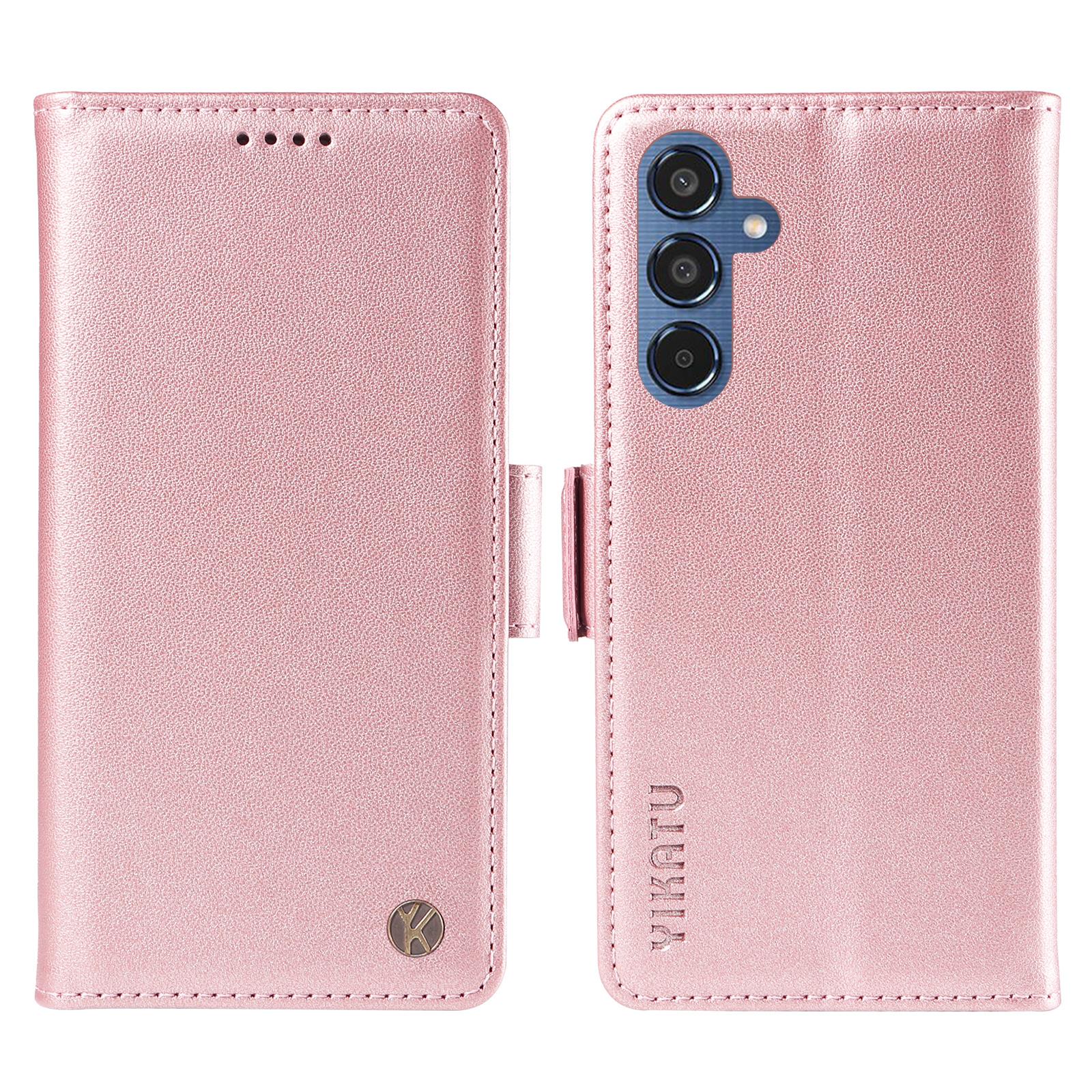 YIKATU YK-003 For Samsung Galaxy M35 5G Case Flip Wallet Shockproof Leather Phone Cover B