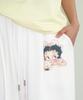RONRON Betty Boop Lettering Sweat Jogger Pants White