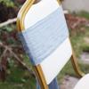 2Pcs Rustic Chair Sashes Cheesecloth Tulle Chair Cover Chair Decorative Bows  Wedding Decoration