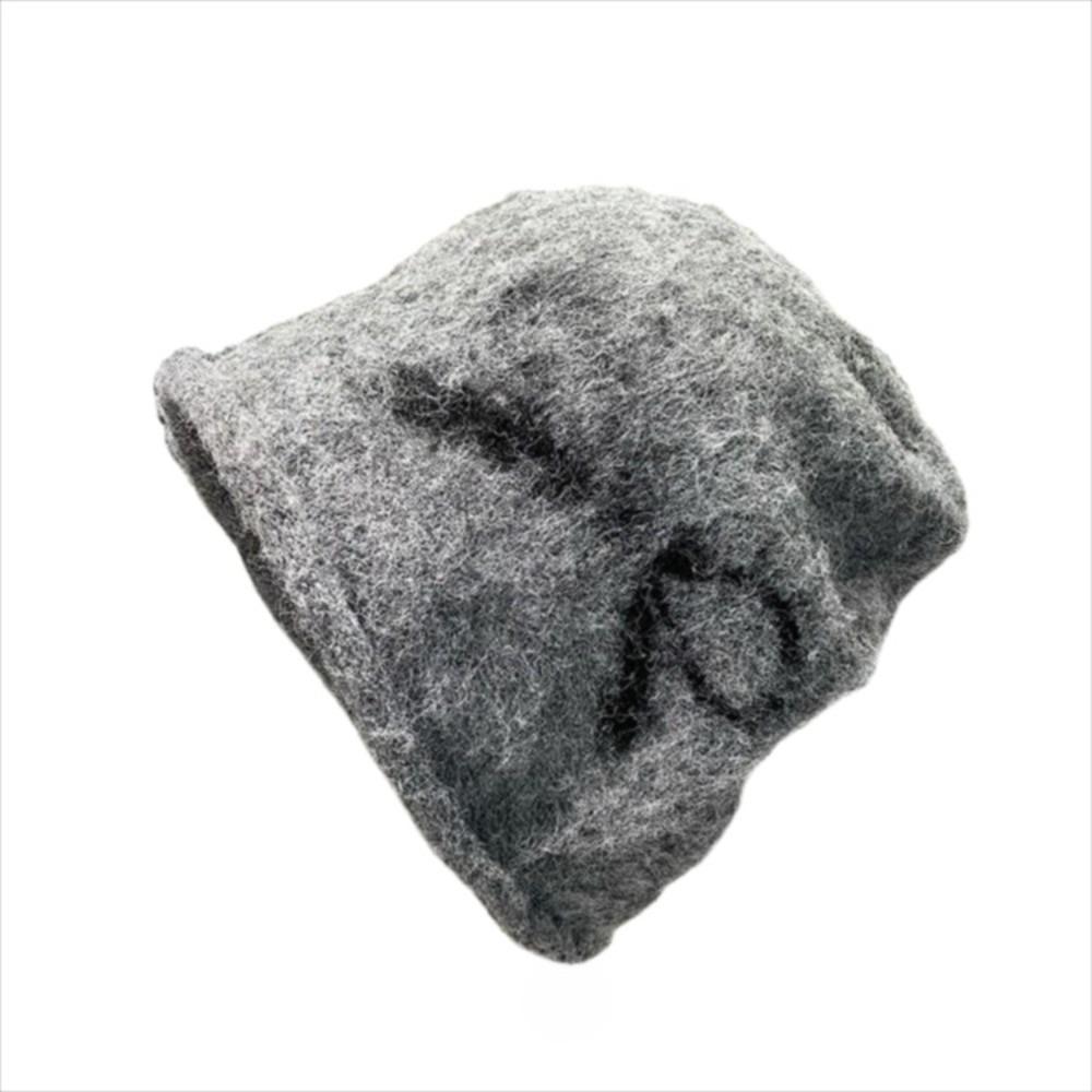 

Вязаная шапка крупной вязки, шапка-бини, большой размер головы, шапка с бантом, стильная объемная шапка, для улицы серый