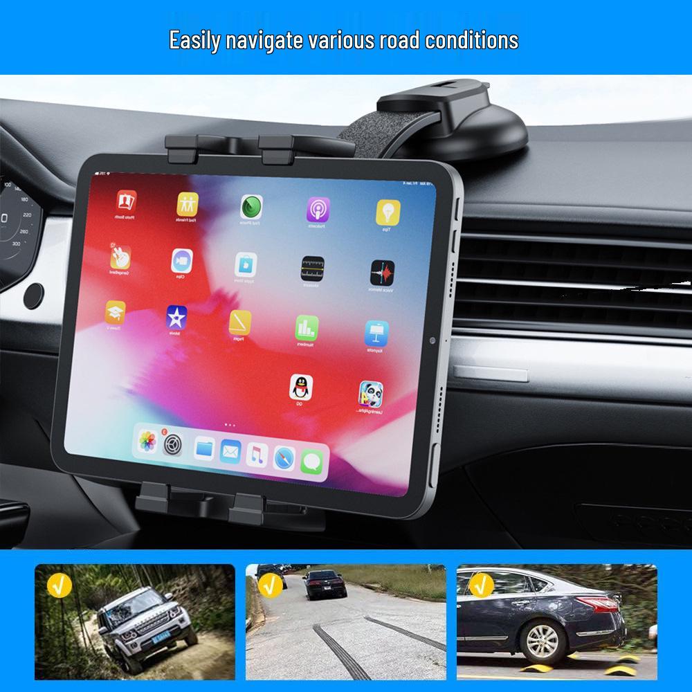 Universal Large Screen Car Phone & Tablet Holder with Suction Cup for Dashboard 