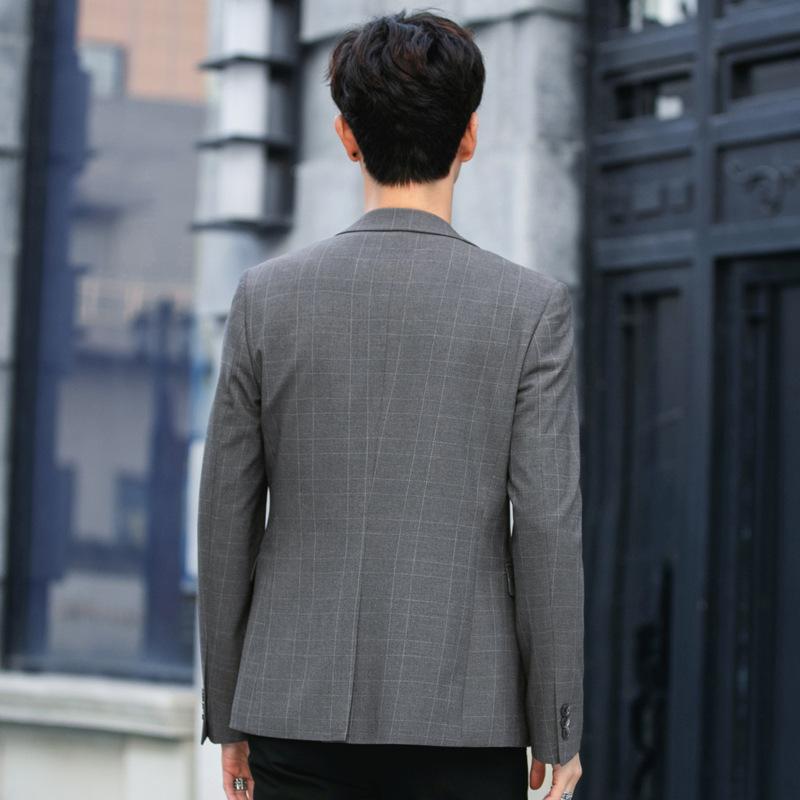 Men's Suit Korean Version Trendy Slim Fit Ruffian Handsome Casual Suit Jacket Top