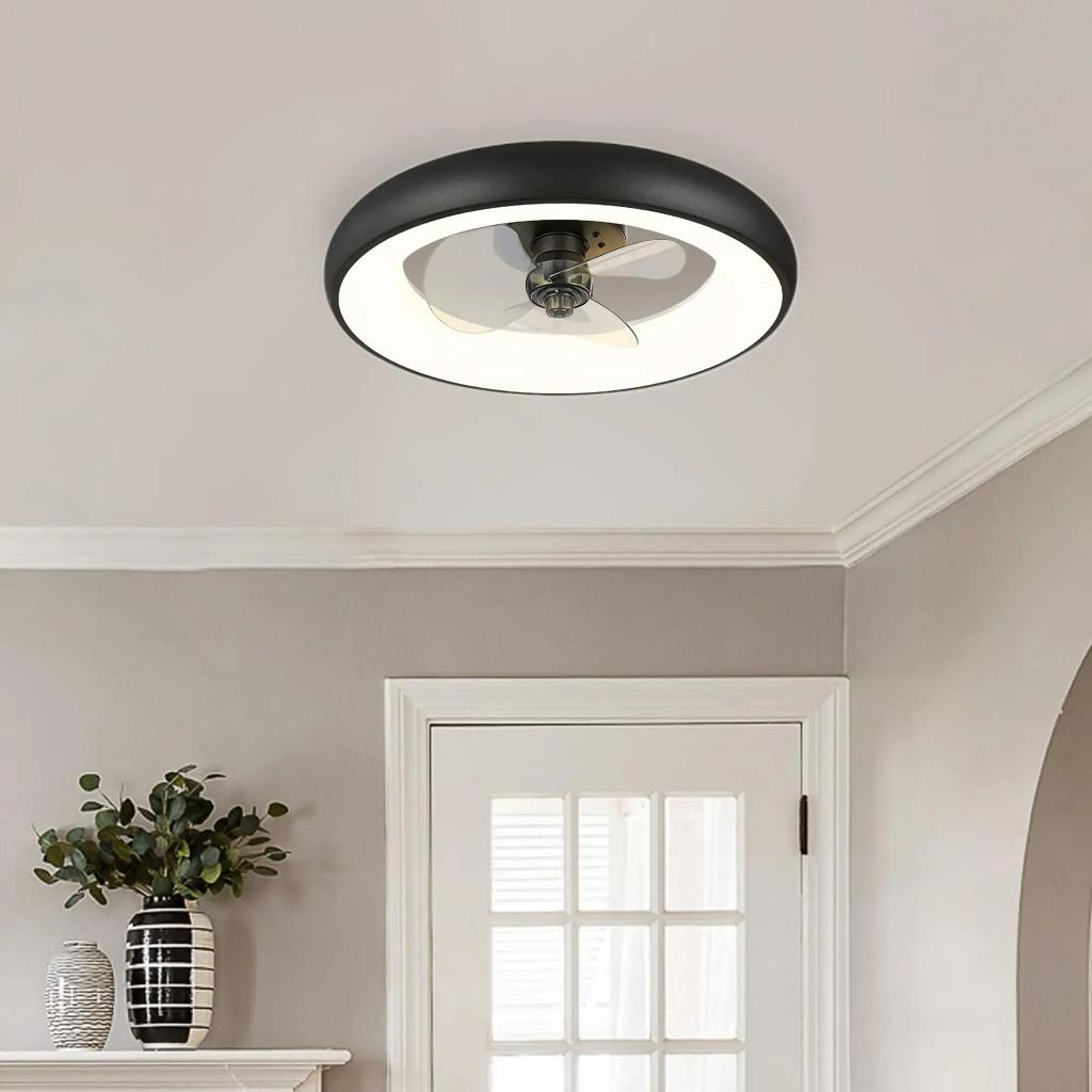 19.6 Inchs Household LED Lighting Electric Fan Electric Ceiling Fan Light Bedroom Strong Wind DC Ceiling Fan Lamp