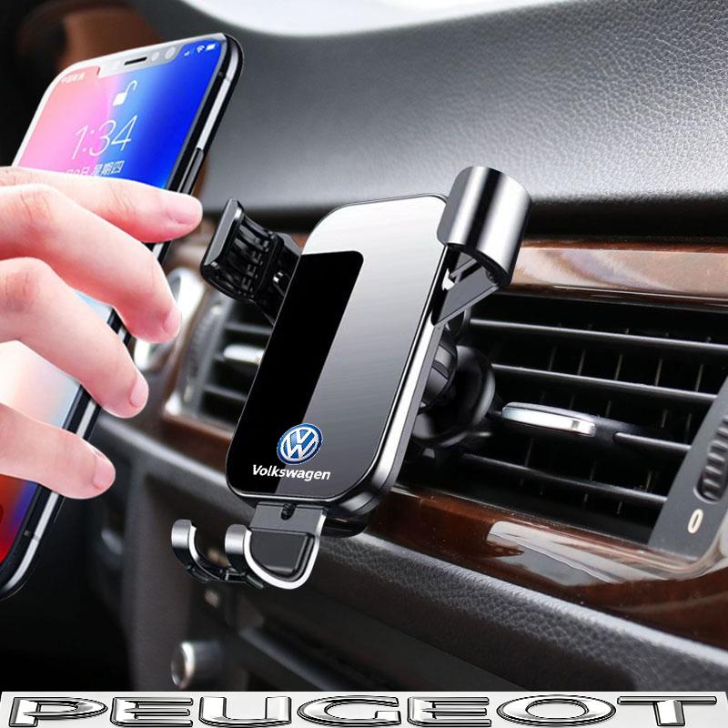 1Pcs Car Phone Holder Air Vent Clip Mount Mobile Cell Stand For VW Golf Tiguan T-Roc Polo Passat ID.4 T-Cross ID.3 Taigo ID.7 zr3
