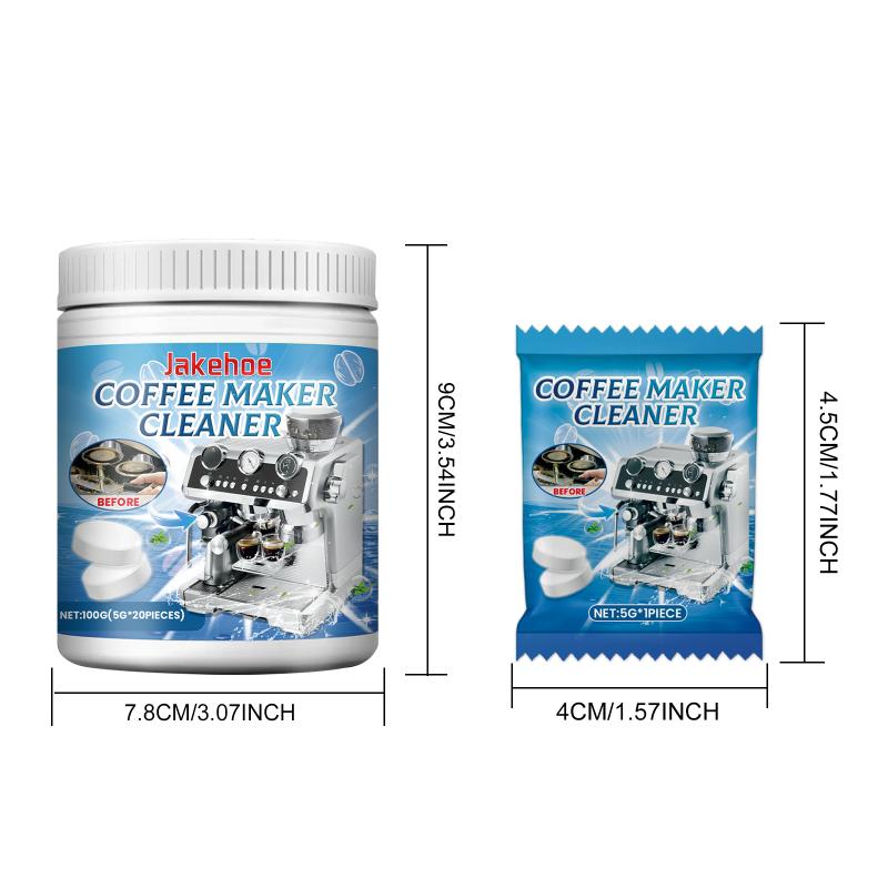 Coffee Maker Cleaning Tablets for Brew Head and Filter Pipeline Protects Machine Health Perfect for Espresso and Drip Makers