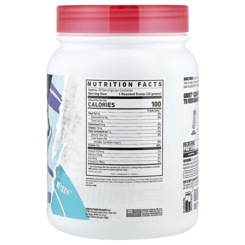 Ghost, Whey Protein Isolate, Orange Cream, 640g (1.4lb)