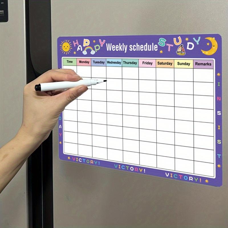 Calendar For Fridge Monthly Weekly Planner Calendar Table Dry Erase Whiteboard Fridge Sticker Message Board Menu