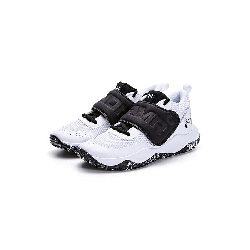 Under Armour Non-Slip Durable Low-Top Basketball Shoes Kids sneaker White 3026637
