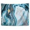 Tapestry Quicksand Wall Covering Marble Background Cloth Flow Pattern Decorative  Blue  Living Room  Decoration