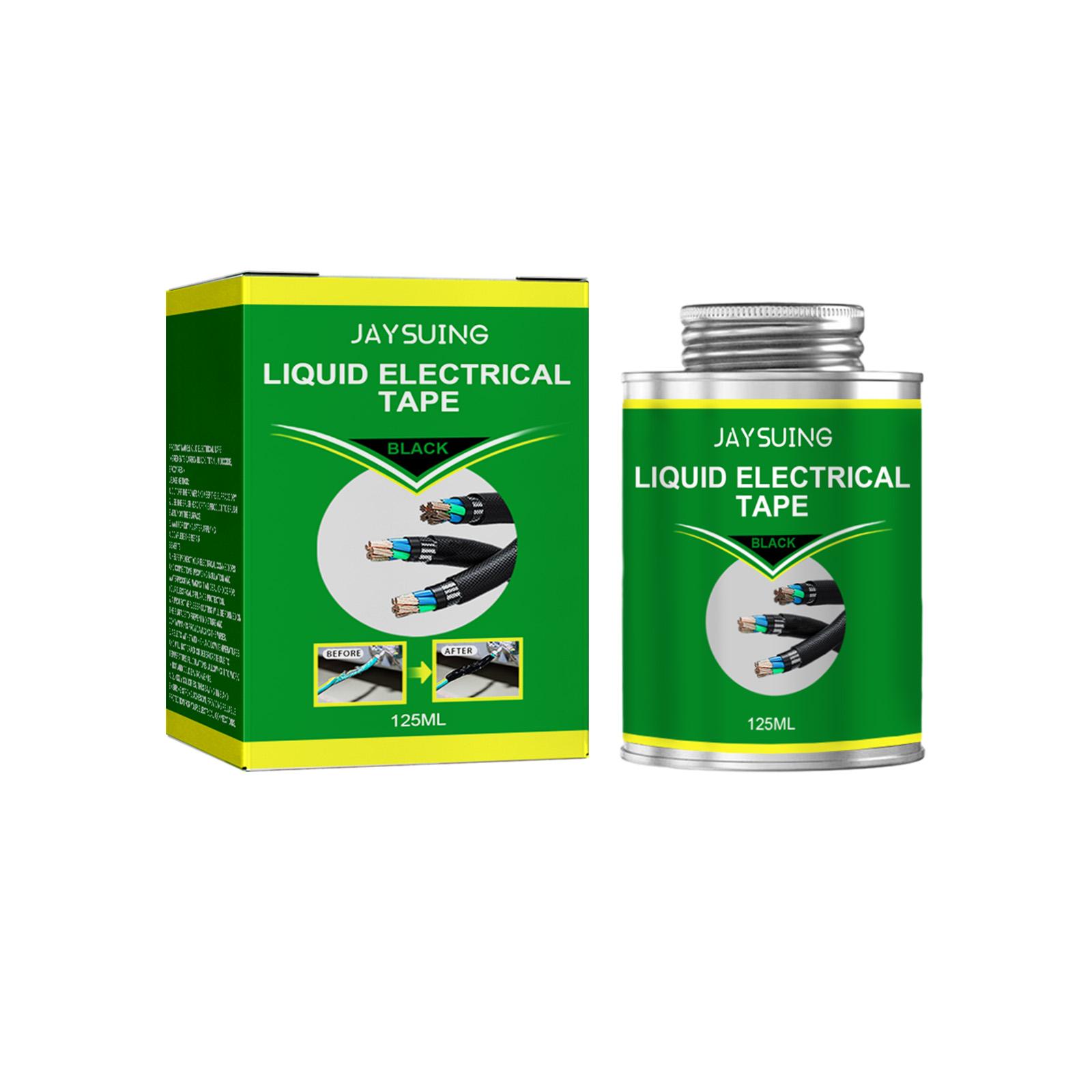 

Black and White Electrical Insulating Liquid Tape Waterproof Heat Resistant (-40℃~200℃) Wire Connections Cable Joints Protection чорний